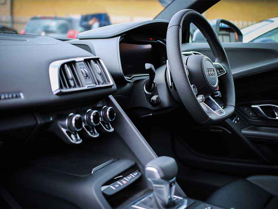 Audi passanger interior view