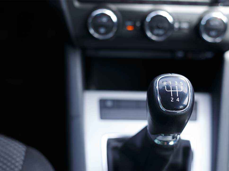 Citroen gear lever close up