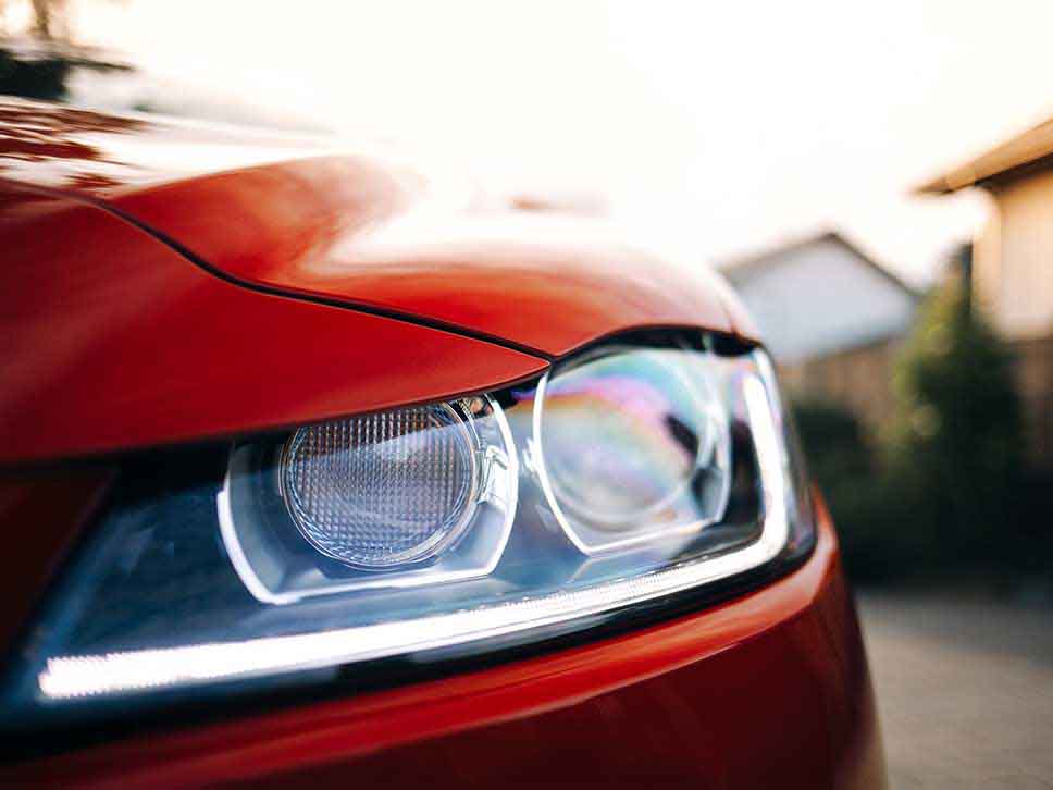 Jaguar headlight