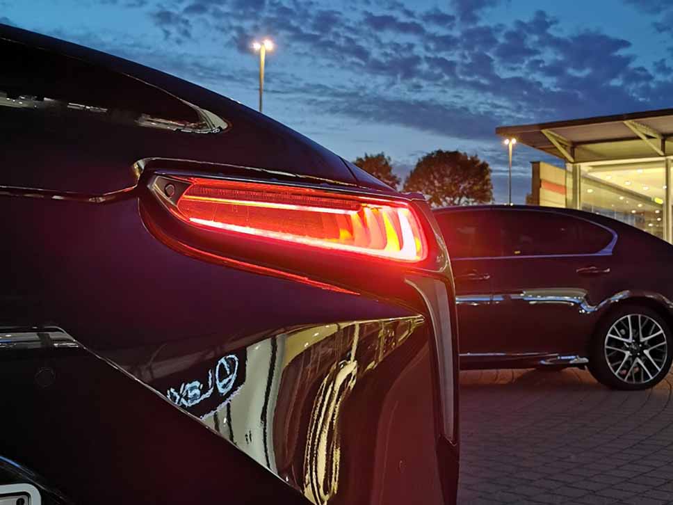 Black Lexus tail light