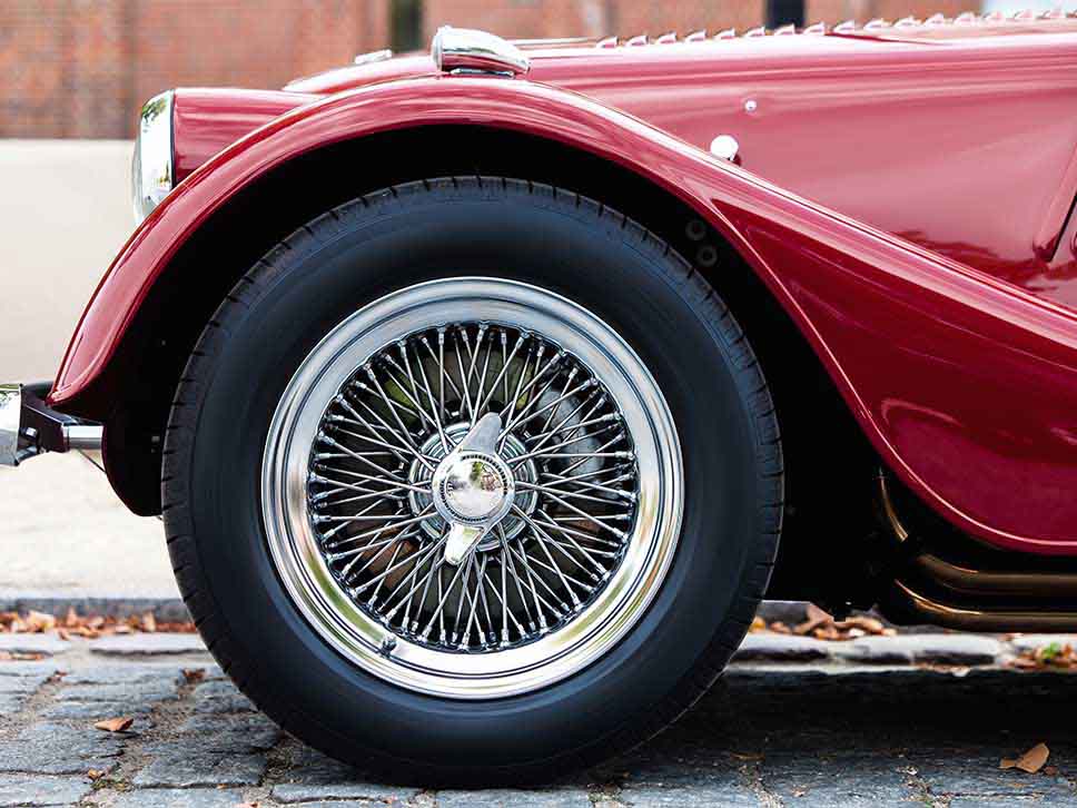 Classic MG front wheel