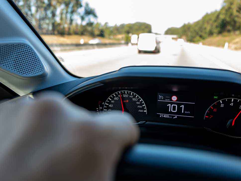 Peugeot speedometer