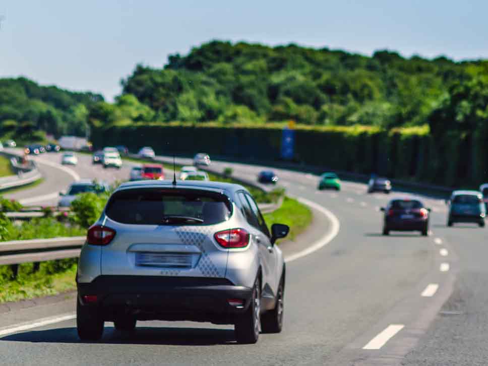 Renault on motorway