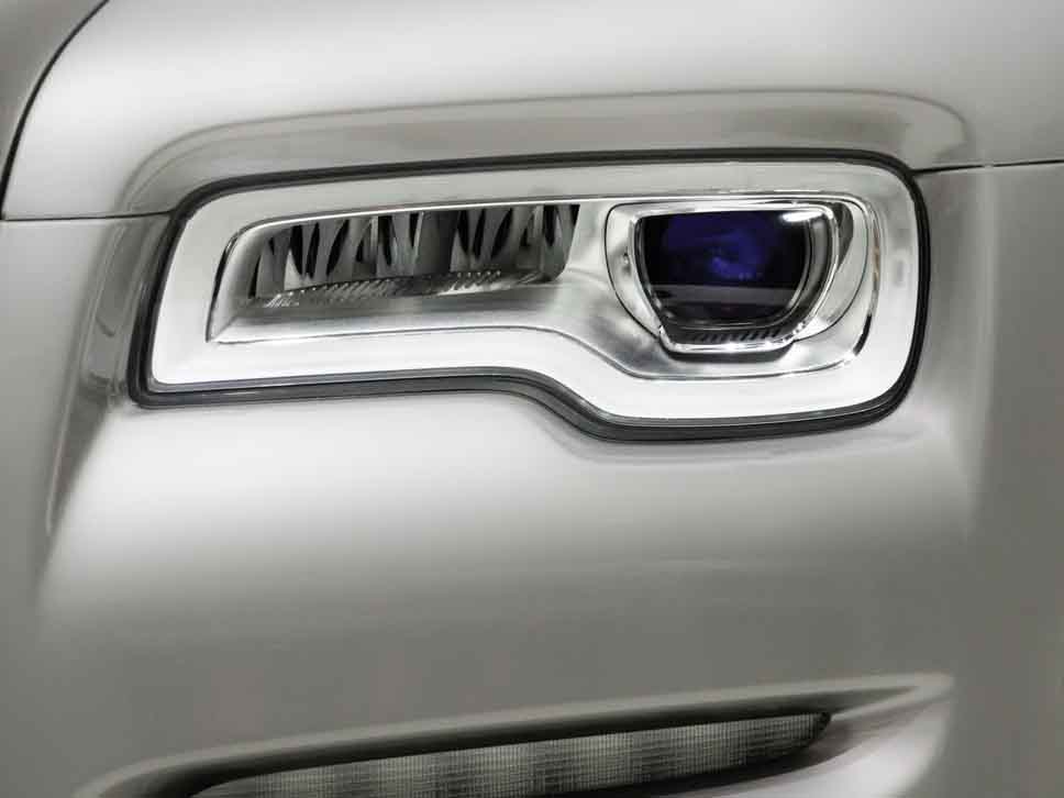White Rolls-Royce headlight