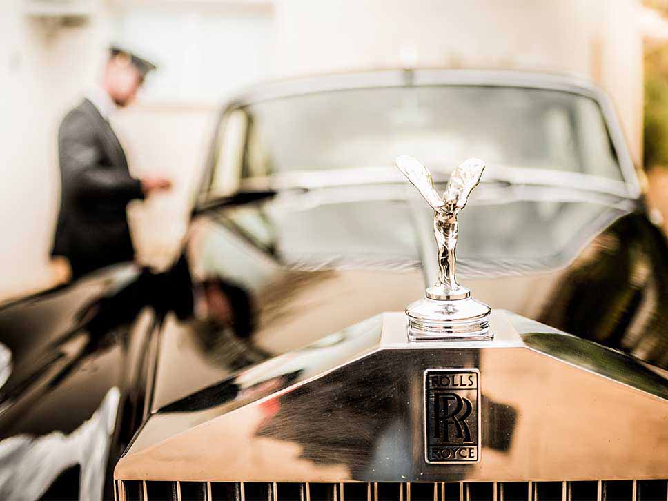 Vintage Rolls-Royce wedding car