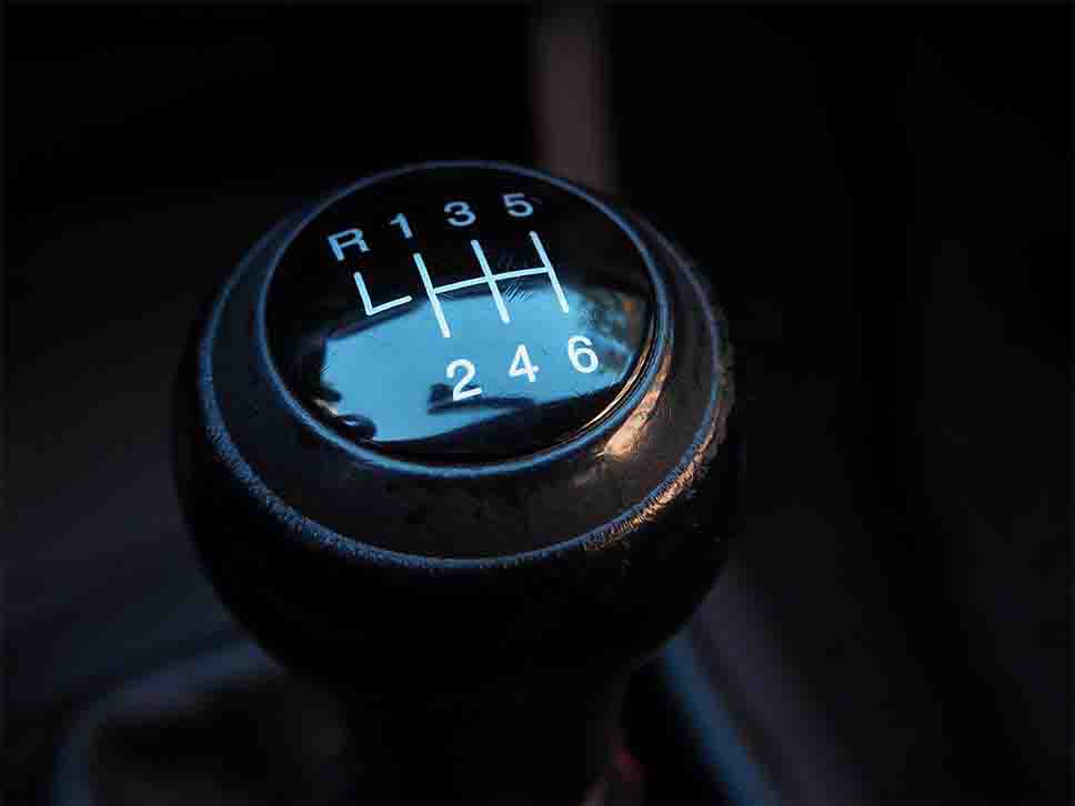 SEAT gear lever close up