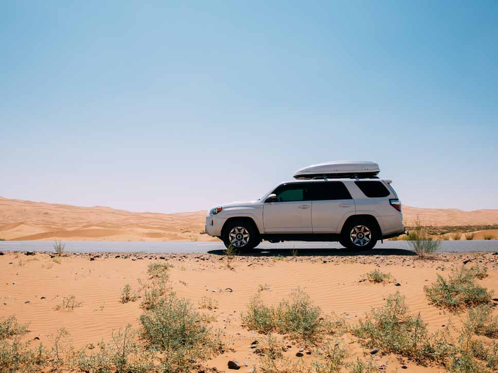 Toyota crossing desert