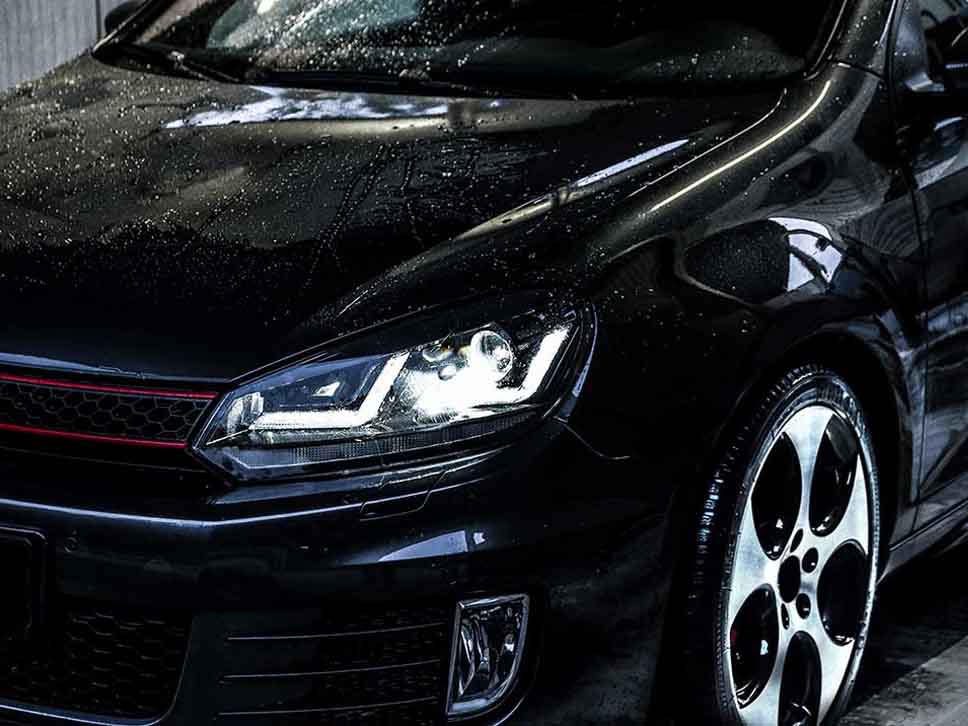 Image of volkwagen polo getting a car wash