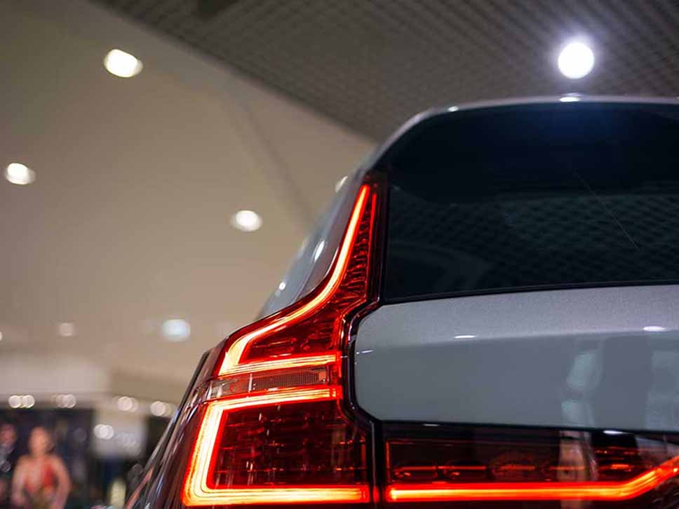 Image of Volvo's latest iteration of their brake light